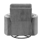 Fauteuil à assise active 40" Sagen en chenille anthracite - Acme Furniture : Fauteuil inclinable planeur moelleux, aucun assemblage requis