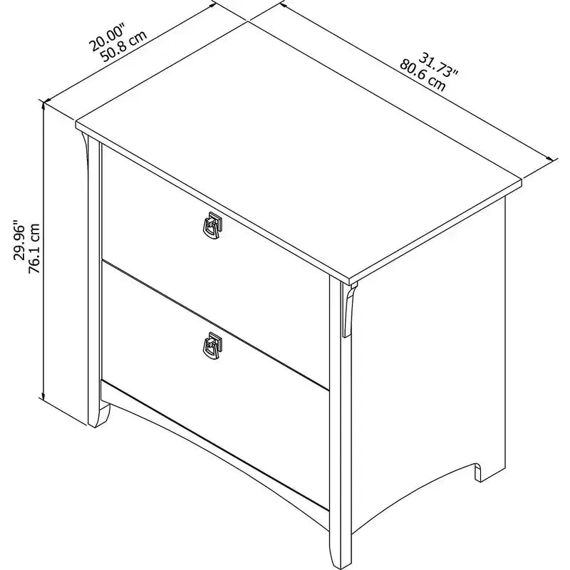 Meuble Classeur Salinas gris - Bush Furniture