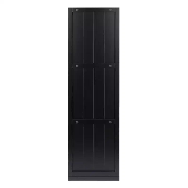 40,08" Étagère de Rangement Timothy 7 pièces avec Paniers Noir/Chocolat - Winsome : Style Transitionnel, Bois Composite, Assemblage Sans Outils