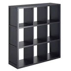40,08" Étagère de Rangement Timothy 7 pièces avec Paniers Noir/Chocolat - Winsome : Style Transitionnel, Bois Composite, Assemblage Sans Outils
