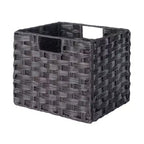 40,08" Étagère de Rangement Timothy 7 pièces avec Paniers Noir/Chocolat - Winsome : Style Transitionnel, Bois Composite, Assemblage Sans Outils
