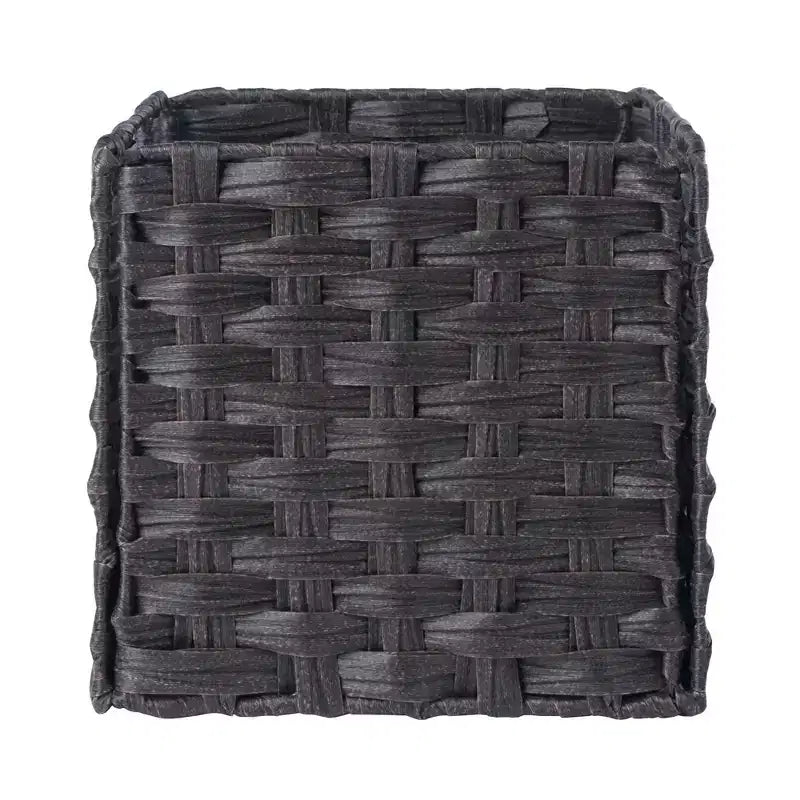 40,08" Étagère de Rangement Timothy 7 pièces avec Paniers Noir/Chocolat - Winsome : Style Transitionnel, Bois Composite, Assemblage Sans Outils