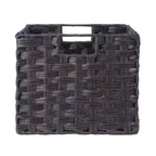 Étagère de rangement de terrasse 76 cm 4 pièces avec 3 petits paniers Espresso/Chocolat - Winsome : Présentoir de bureau à domicile