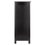 Étagère de rangement de terrasse 76 cm 4 pièces avec 3 petits paniers Espresso/Chocolat - Winsome : Présentoir de bureau à domicile