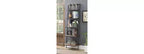 Bibliothèque/Étagère à 5 Niveaux Échelle Laredo 72,25 po Naturel/Noir Antique - Breighton Home : Style industriel rustique, contreplaqué de sapin