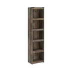 Signature Design by Ashley 72.01" Trinell Pier Brown: Modern Style, 4-Tier Open Shelf Storage, MDF Composite