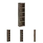 Signature Design by Ashley Trinell, 72,01 po, Brun : style moderne, 4 étagères ouvertes, composite de fibre de bois à densité moyenne (MDF)