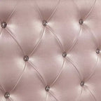 Lit Jumeau Rembourré Coleman Or Rose - HOMES: Inside + Out : Bouton en Cristal, Pied de Lit Miroir, Style Vintage