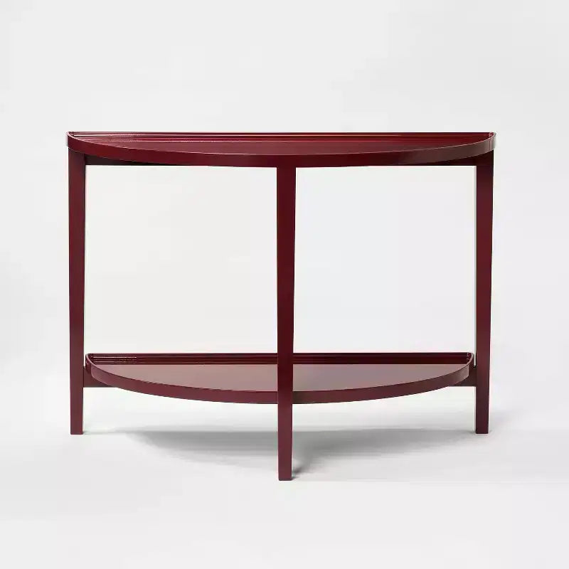 Console laquée rouge foncé - Threshold™ conçue avec Studio McGee