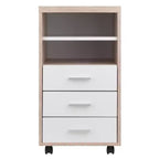 Winsome Kenner Mobile 3 tiroirs Meuble de rangement en bois : Bureau à domicile, roulettes verrouillables, bois composite