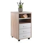 Winsome Kenner Mobile 3 tiroirs Meuble de rangement en bois : Bureau à domicile, roulettes verrouillables, bois composite