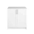 Armoire de rangement élite Prepac de 32 po de largeur avec portes à panneaux, blanc