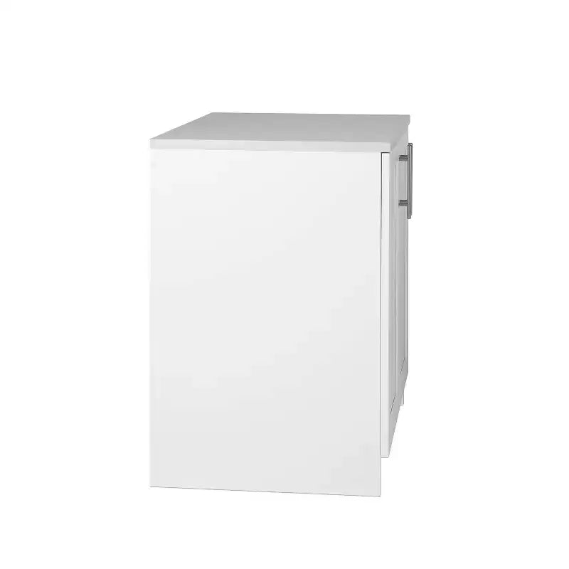 Armoire de rangement élite Prepac de 32 po de largeur avec portes à panneaux, blanc