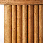 Console Terra cannelée en noyer clair Lifestorey