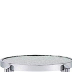 Acme Furniture Table d'appoint Abbe en verre finition chromée