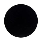 Table d'appoint East at Main Round Crisscross Base Accent noire : Bois de manguier, 17,9 po de haut, 35,9 po de large