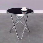 Table d'appoint Amanda de Brassex, argentée