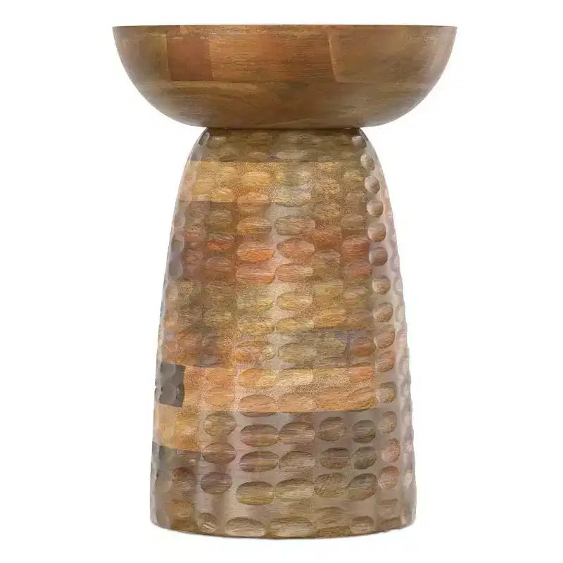 Table d'appoint en bois Willis naturel - WyndenHall : style Mid-Century, bois de manguier, résistant aux rayures