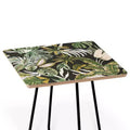 Marta Barragan Camarasa Dark Watercolor Jungle Side Table Black - Deny Designs