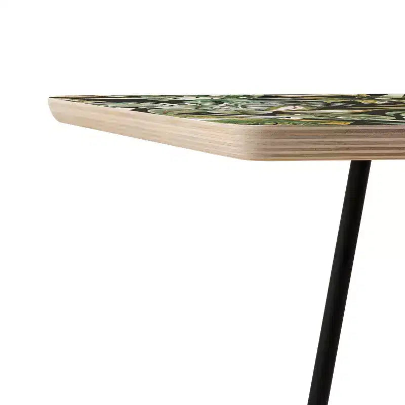 Marta Barragan Camarasa Table d'appoint noire Jungle Aquarelle - Deny Designs