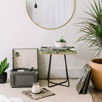 Marta Barragan Camarasa Table d'appoint noire Jungle Aquarelle - Deny Designs