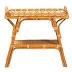 bali & pari Nayana Console 2 niveaux en rotin naturel miel clair : Fait main, Aucun assemblage requis, Style bohème