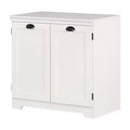 2 Door Farnel Storage Cabinet Pure White - South Shore: Farmhouse Style, Adjustable Shelves
