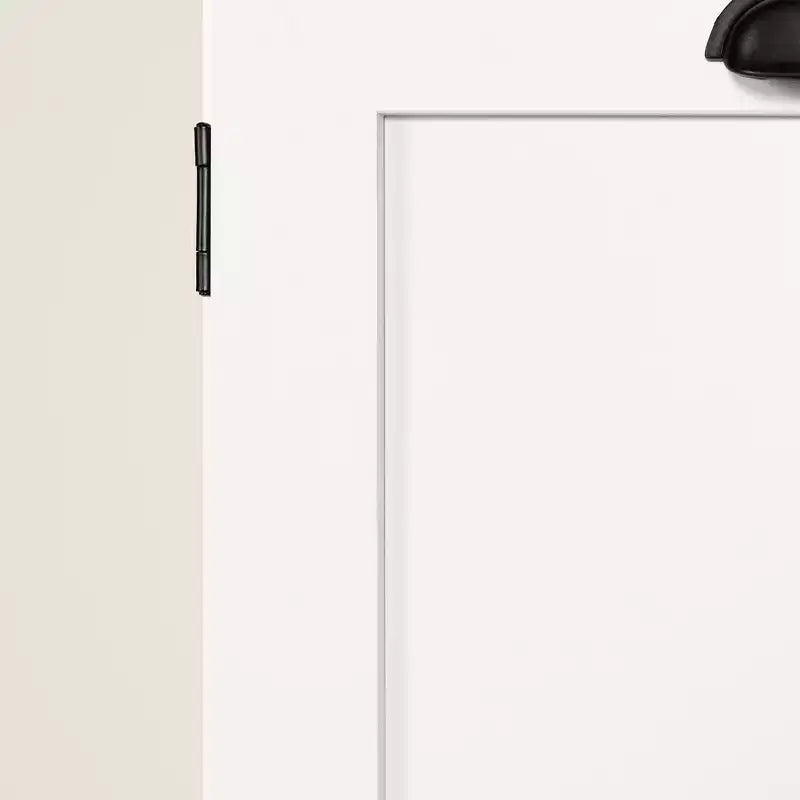 Armoire de rangement 2 portes Farnel Blanc pur – South Shore : Style campagnard, Tablettes ajustables