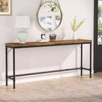 LITTLE TREE Table console étroite longue de 180 cm, marron