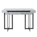 Rohde Contemporary Table Console 1 Tiroir Gris/Métal Gomme - miBasics