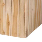 Table Basse en Bois de Teck Bali & Pari Grayson avec Rondins de Bois Recyclés Uniques Naturel