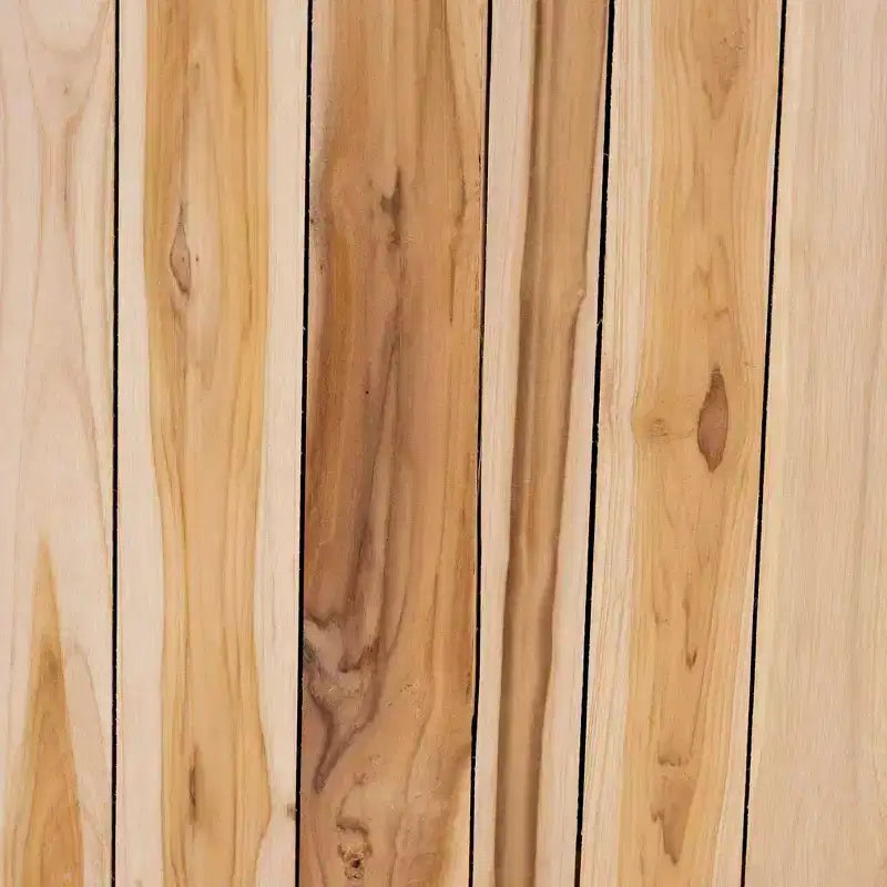 Table Basse en Bois de Teck Bali & Pari Grayson avec Rondins de Bois Recyclés Uniques Naturel