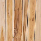 Table Basse en Bois de Teck Bali & Pari Grayson avec Rondins de Bois Recyclés Uniques Naturel