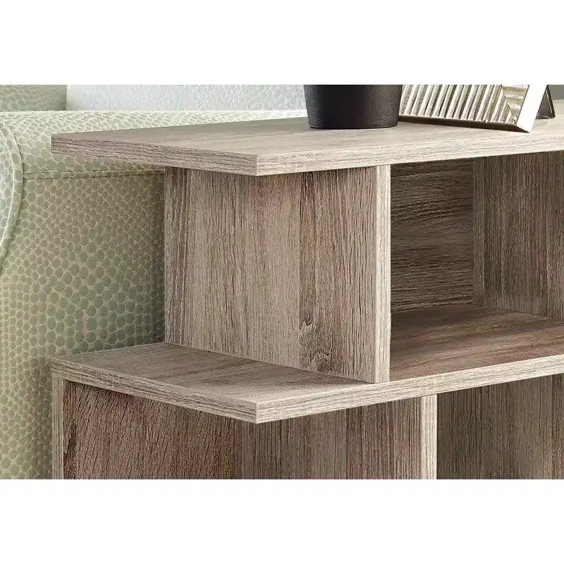 Table d'appoint – Aspect bois recyclé – EveryRoom : Style contemporain, 6 étagères, pour salle familiale