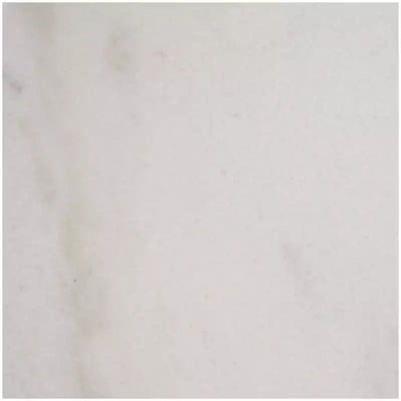 Table d'appoint géométrique en marbre Olivia & May avec piètement rectangulaire en métal doré blanc : Élégant piedestal en fer