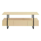 24/7 Shop At Home Table basse contemporaine Songcraft 36 po avec 1 tiroir et étagères, érable clair : Salon, Rectangulaire, MDF
