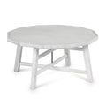 Paisley Cocktail Table Wood Alabaster - Steve Silver Co.: Rubberwood Frame, Tray Top, No Tools Assembly