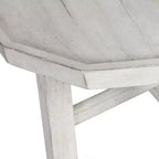 Table basse Paisley en bois et albâtre - Steve Silver Co. : Structure en bois d'hévéa, Plateau-plateau, Assemblage sans outils