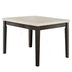 54" Nolan Accent Table White Marble/Salvage Dark Oak - Acme Furniture