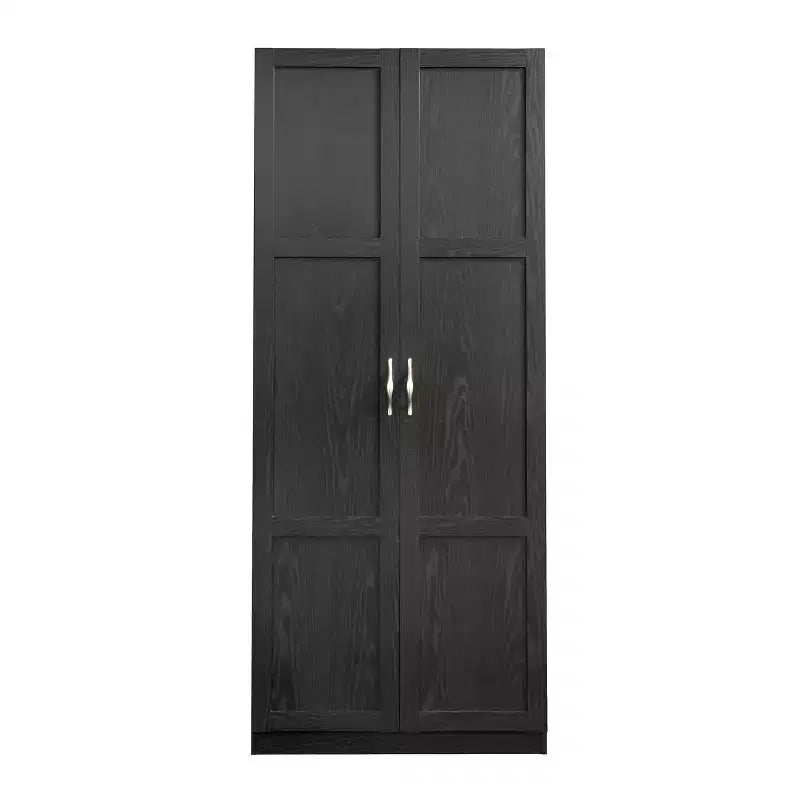 Armoire de rangement Sauder avec 4 tiroirs réglables aspect grain de bois noir