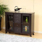 Brassex Elijah Armoire de rangement cerisier foncé