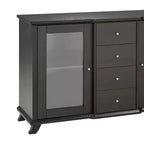 Brassex Elijah Armoire de rangement cerisier foncé