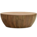 Keystone Drum Coffee Table Natural - WyndenHall