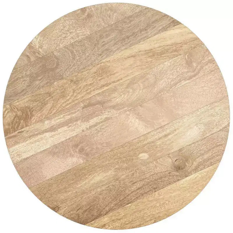 Table basse ronde Keystone en bois naturel - WyndenHall