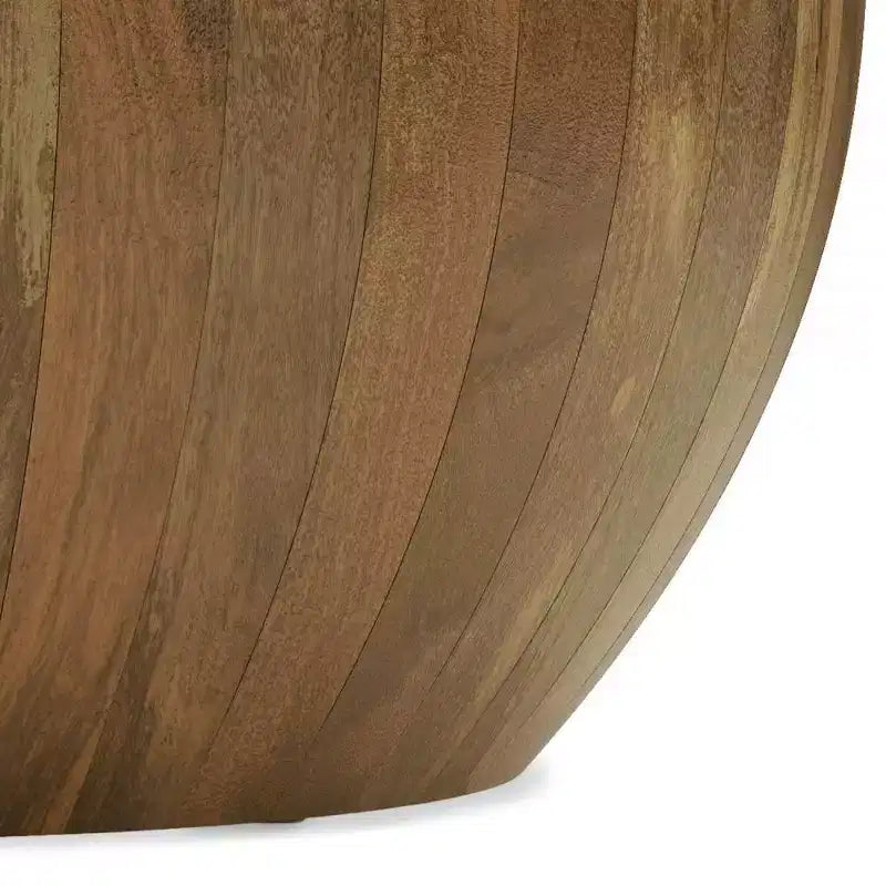 Table basse ronde Keystone en bois naturel - WyndenHall