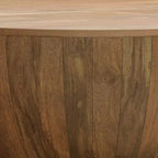 Table basse ronde Keystone en bois naturel - WyndenHall