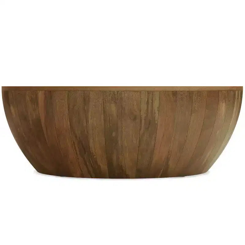 Table basse ronde Keystone en bois naturel - WyndenHall