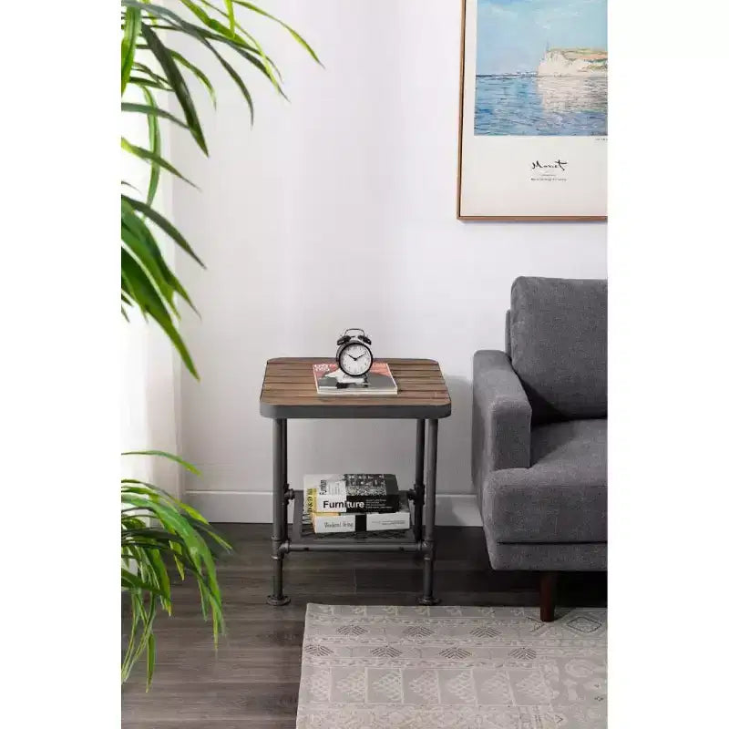 Table d'appoint Newport Gris/Naturel - Boraam