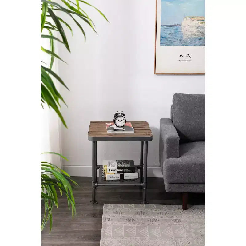 Table d'appoint Newport Gris/Naturel - Boraam