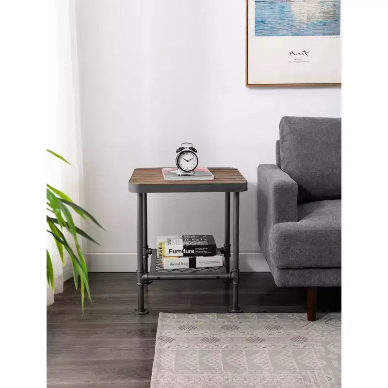 Table d'appoint Newport Gris/Naturel - Boraam